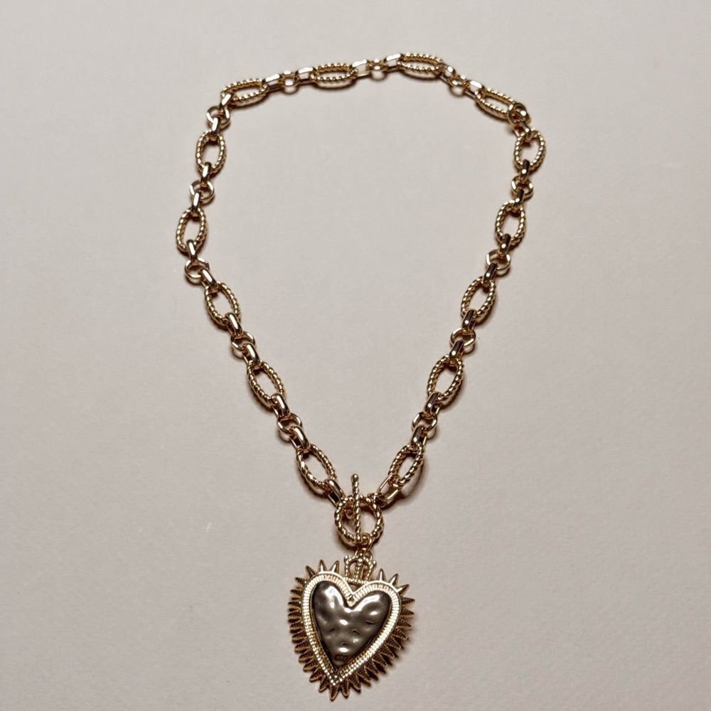 Heart Pendant Necklace S987 - Picture 2 of 3